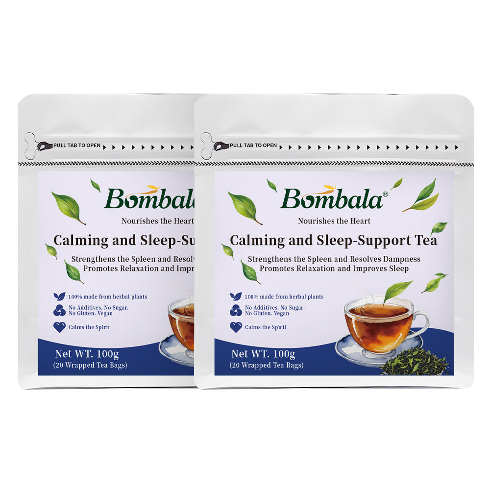 Calming and Sleep-Support Tea - 25 ingredients- jujube seed poria cocos tea (20Bags in 1 Pack)