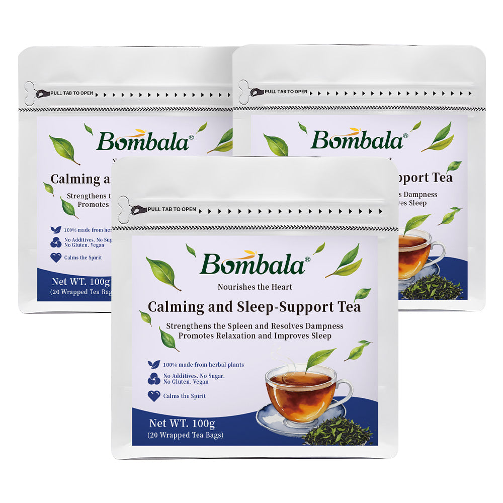 Calming and Sleep-Support Tea - 25 ingredients- jujube seed poria cocos tea (20Bags in 1 Pack)