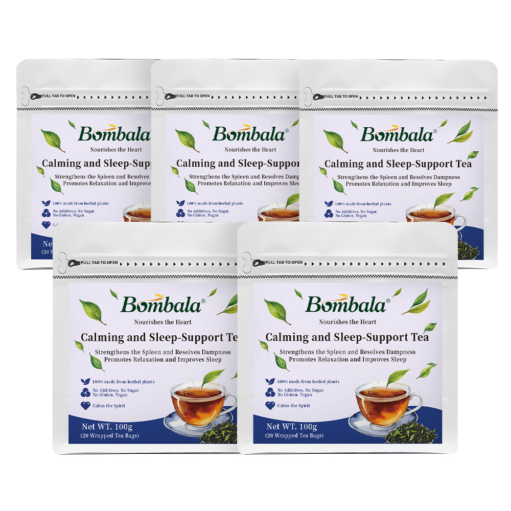 Calming and Sleep-Support Tea - 25 ingredients- jujube seed poria cocos tea (20Bags in 1 Pack)