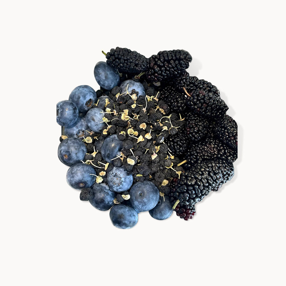 Blueberry Mulberry Black Goji Berry Tea- Protect eyes + antioxidant