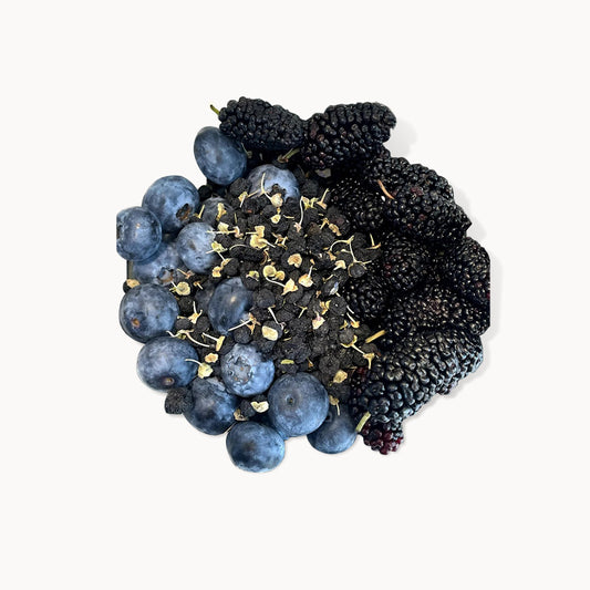 Blueberry Mulberry Black Goji Berry Tea- Protect eyes + antioxidant
